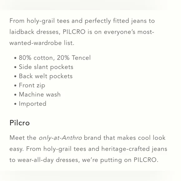 Pilcro Anthropologie Women's Tactical Utility Pants, Multiple Pockets, Brown - Picture 6 of 16